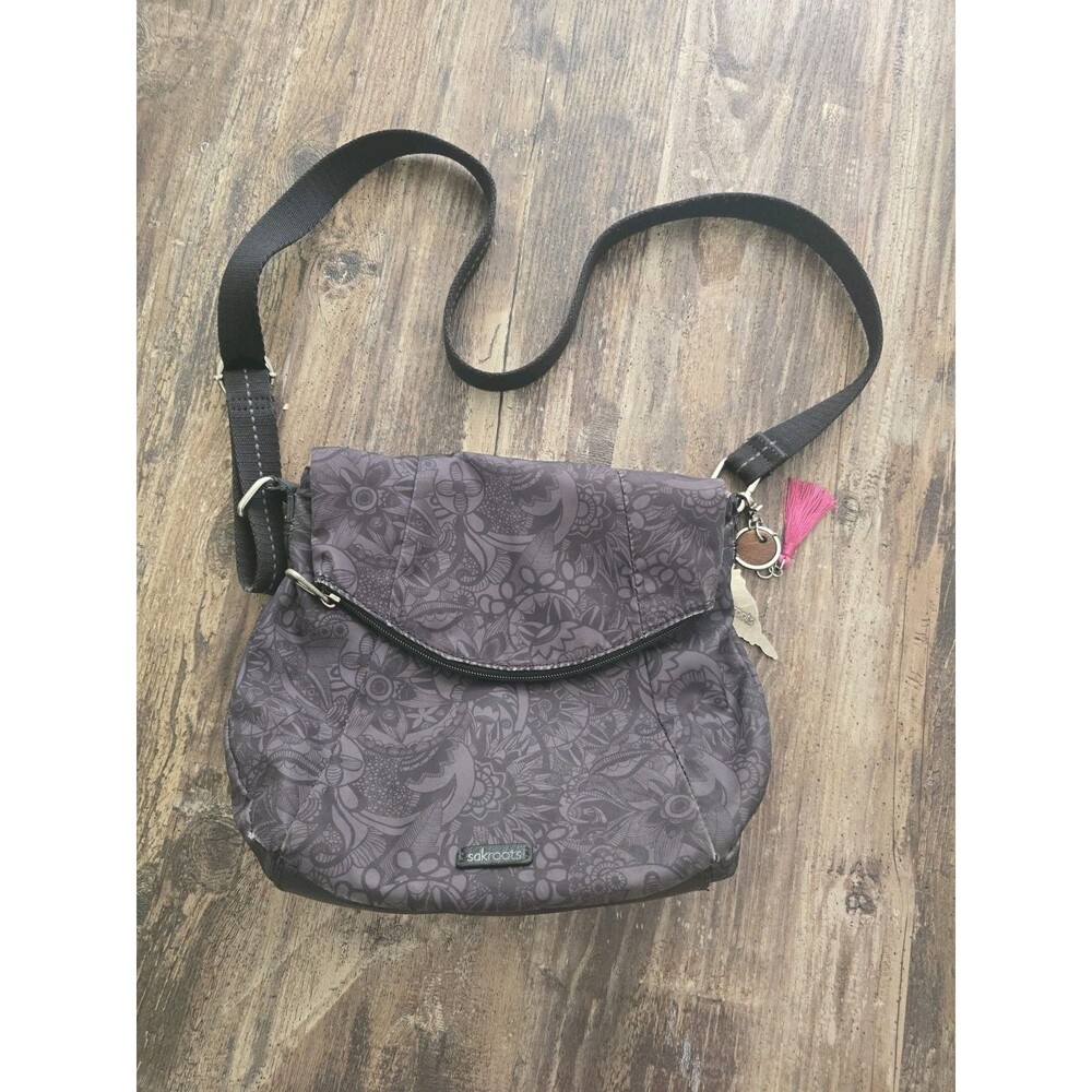Sakroots Artist Circle Fold Over Crossbody Bag With Charms